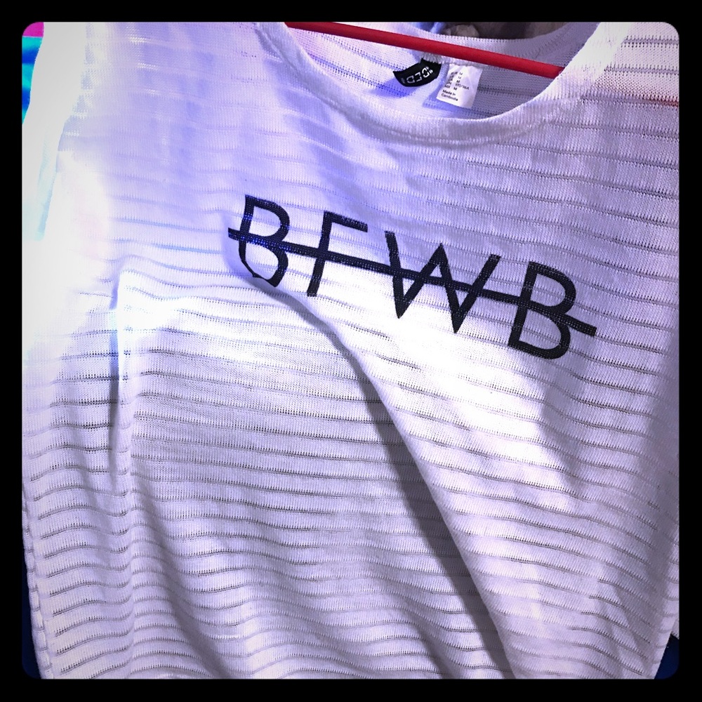 Womens peek through top